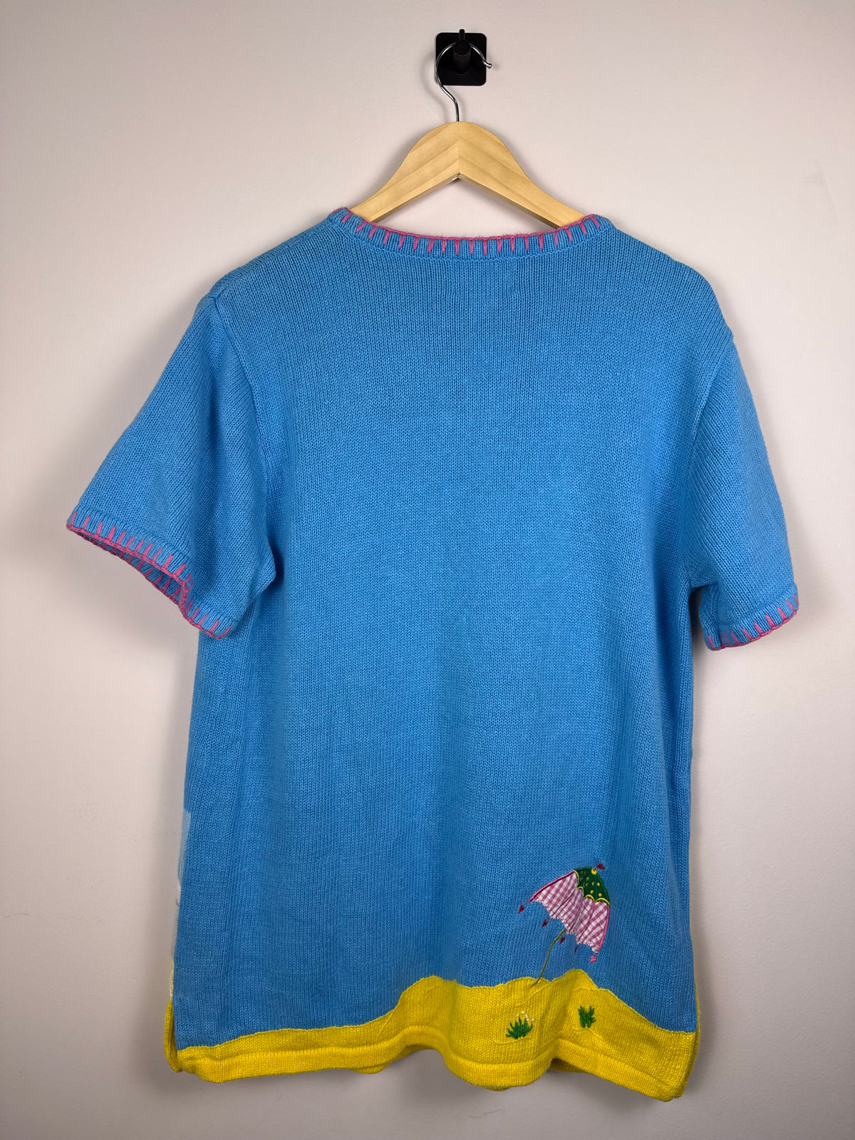 Coastal Quacker Factory Beach Embroidered Sweater