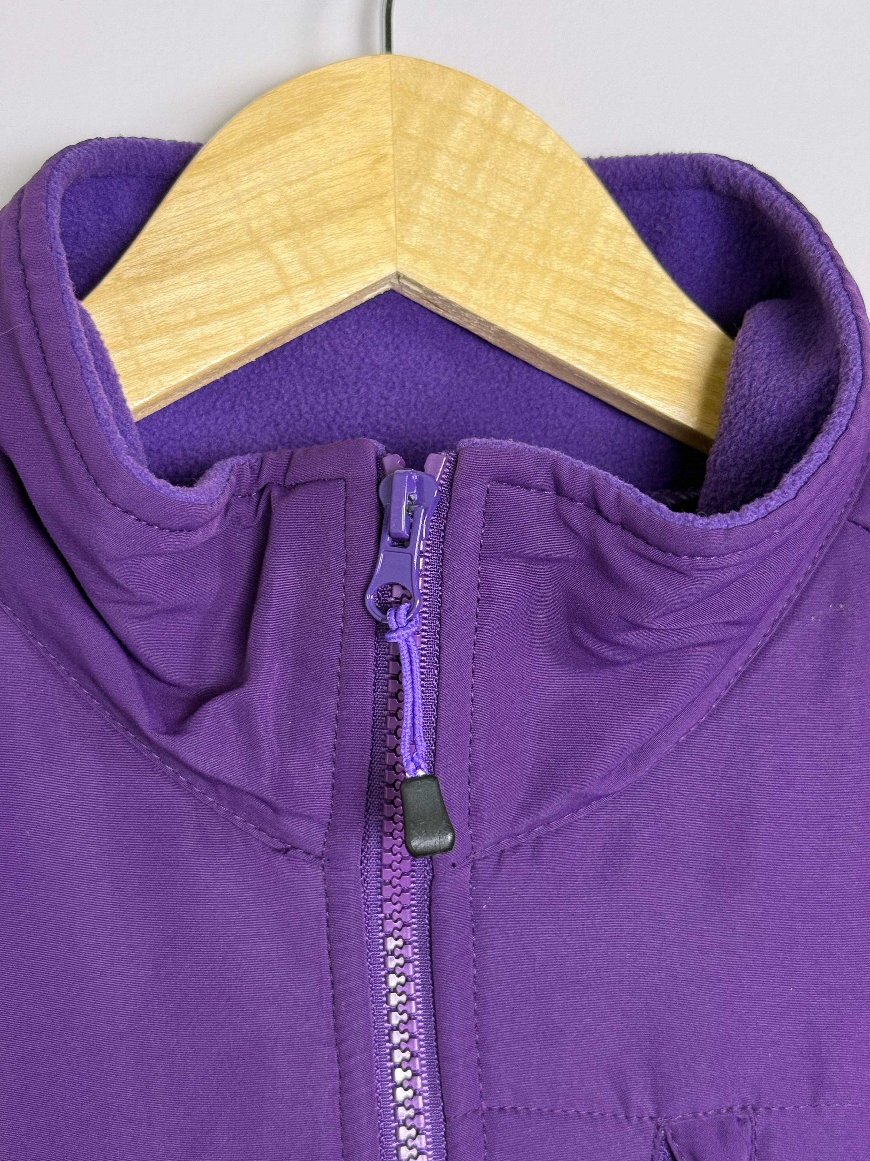 North Face Purple Full Zip Fleece
