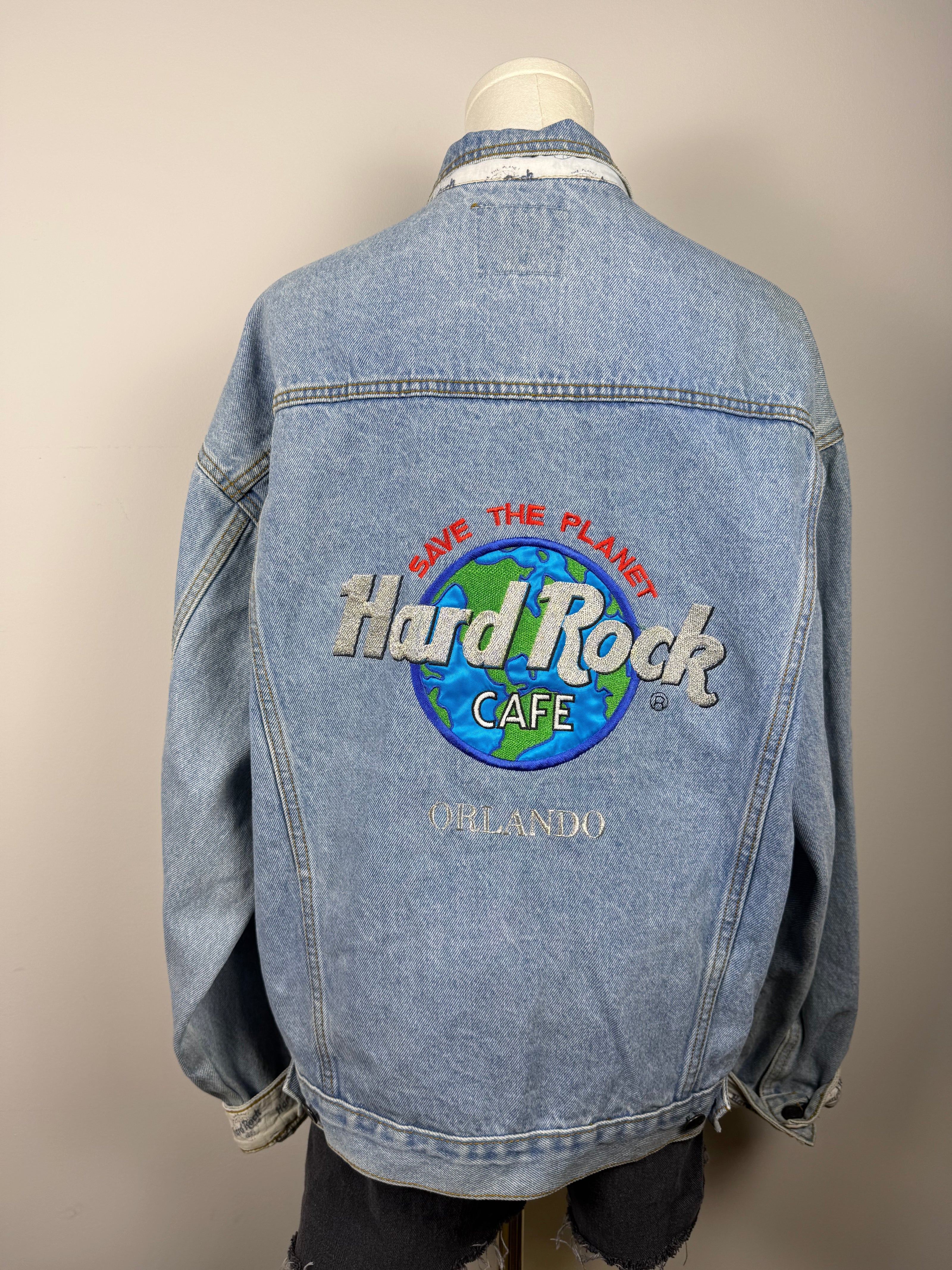 Hard Rock Cafe Save The Planet Denim Jacket