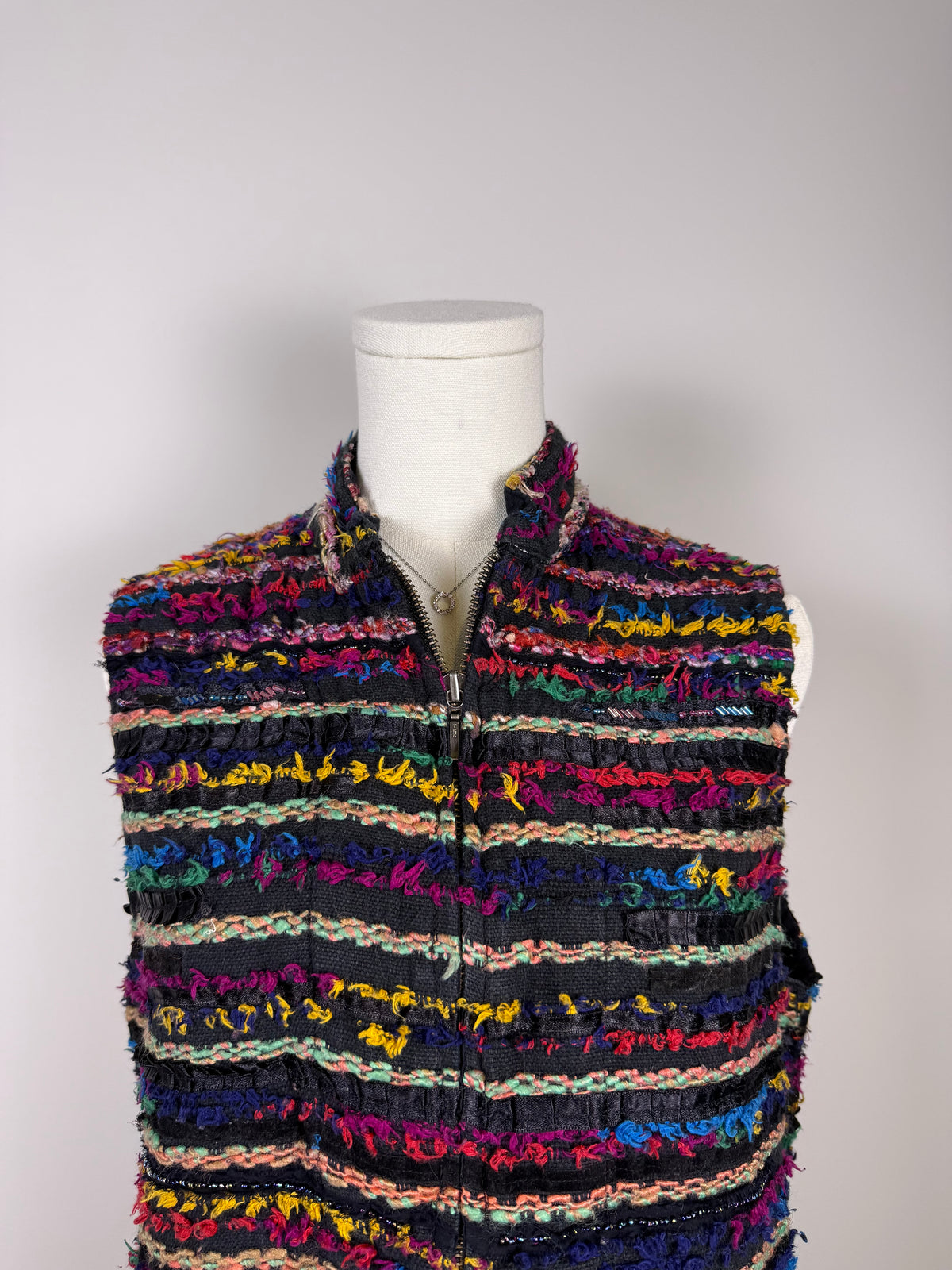 Eclectic Boho Full Zip Vest