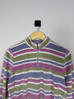 Colorful Striped Granny Full Zip Sweatshirt