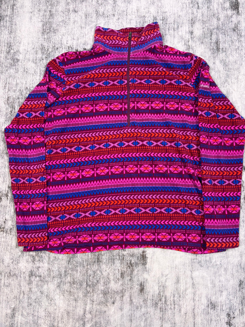 Columbia 1/4 Zip Aztec Fleece Pullover