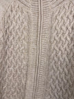 REI Beige Knit Full Zip Sweater