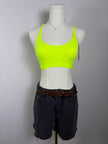 Skims Neon Yellow Racerback Bathing Suit Top