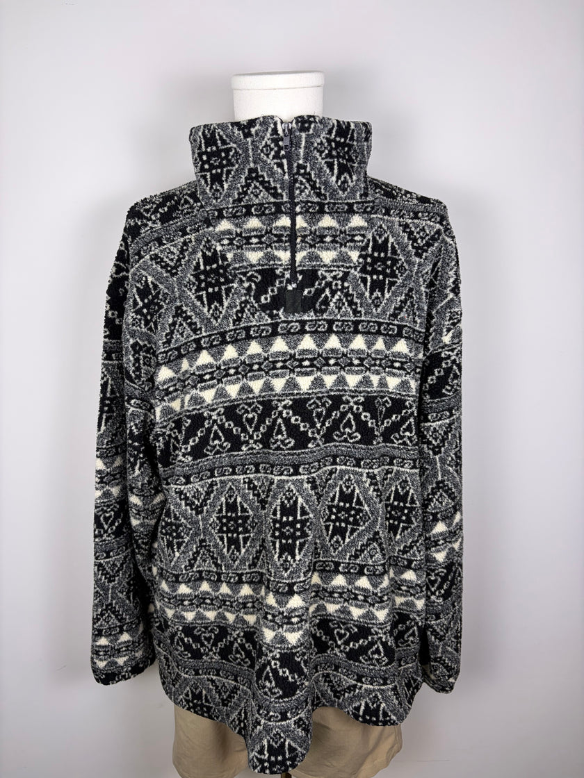Winners Oversized Aztec Granola 1/4 Zip Jacket
