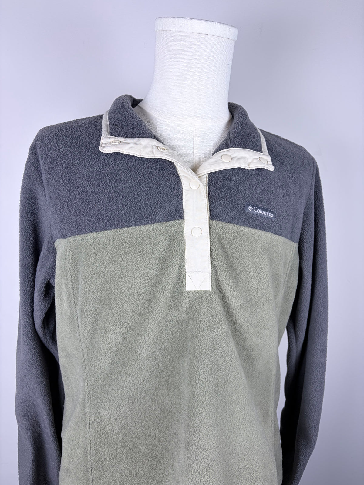 Columbia Color Block 1/4 Button Fleece