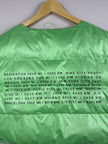Nike Metallic Neon Green Cropped Puffer Vest