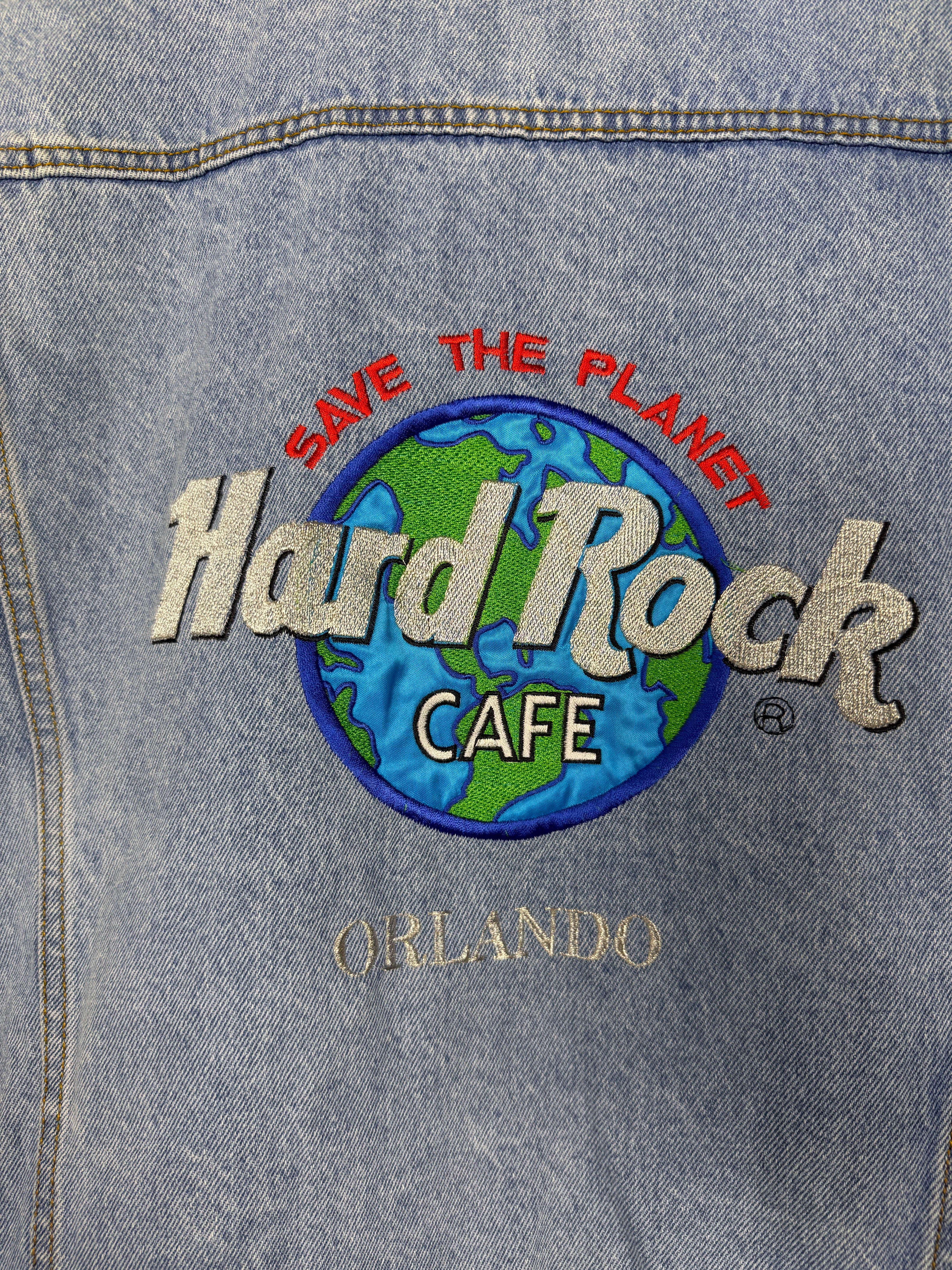 Hard Rock Cafe Save The Planet Denim Jacket