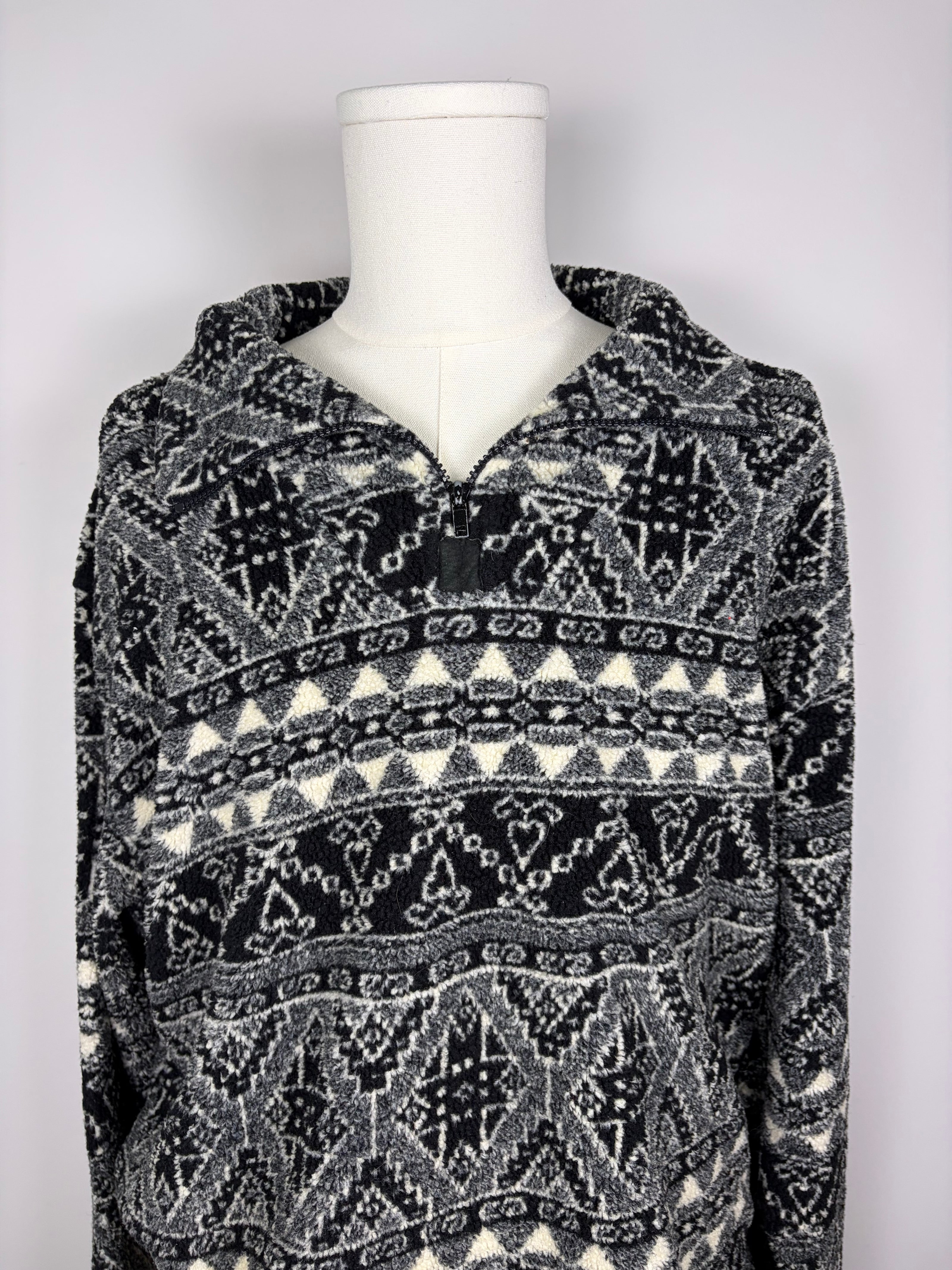 Winners Oversized Aztec Granola 1/4 Zip Jacket