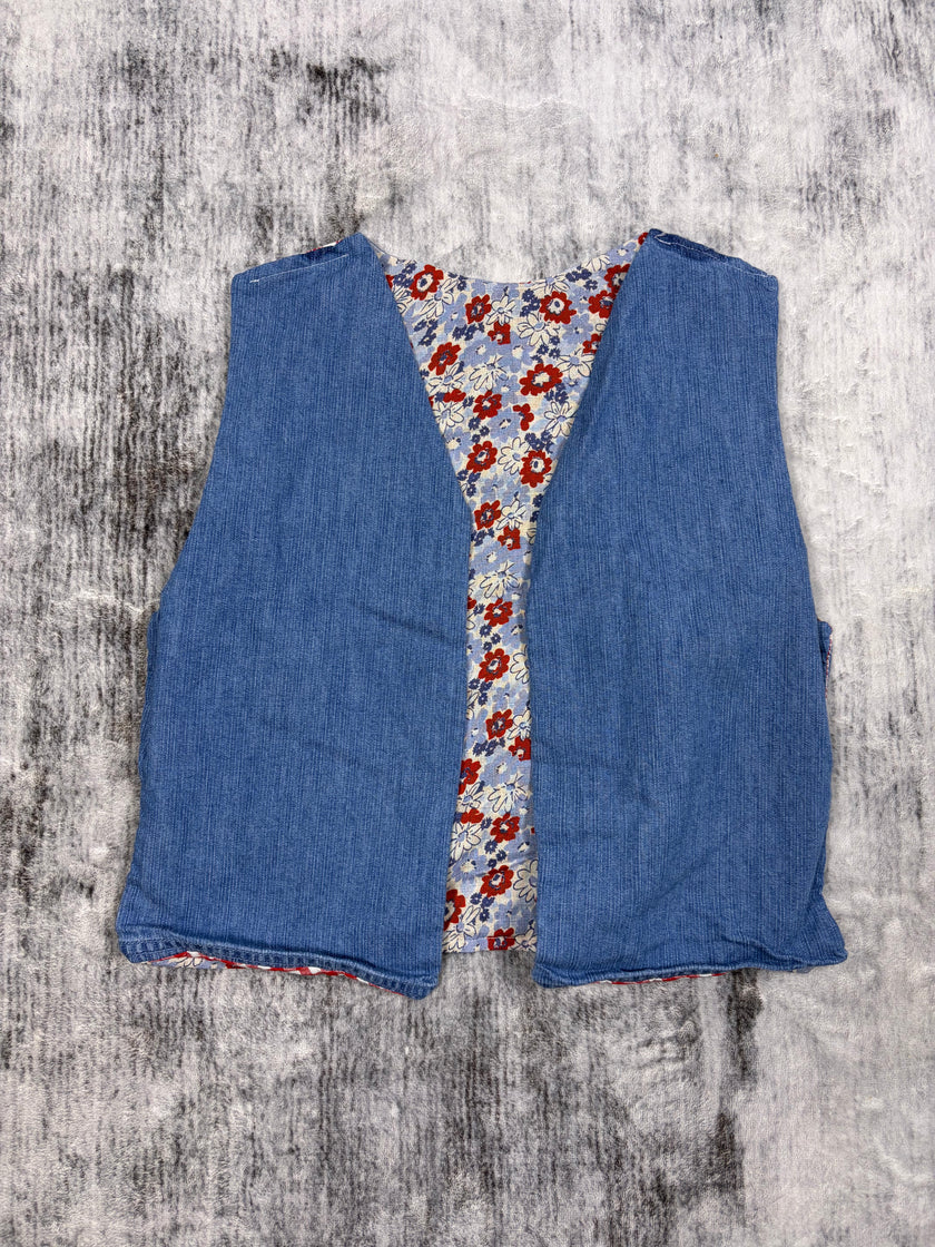 Reversible Floral Cropped 