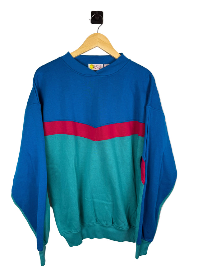 Colorblock Chevron Knit Sweater