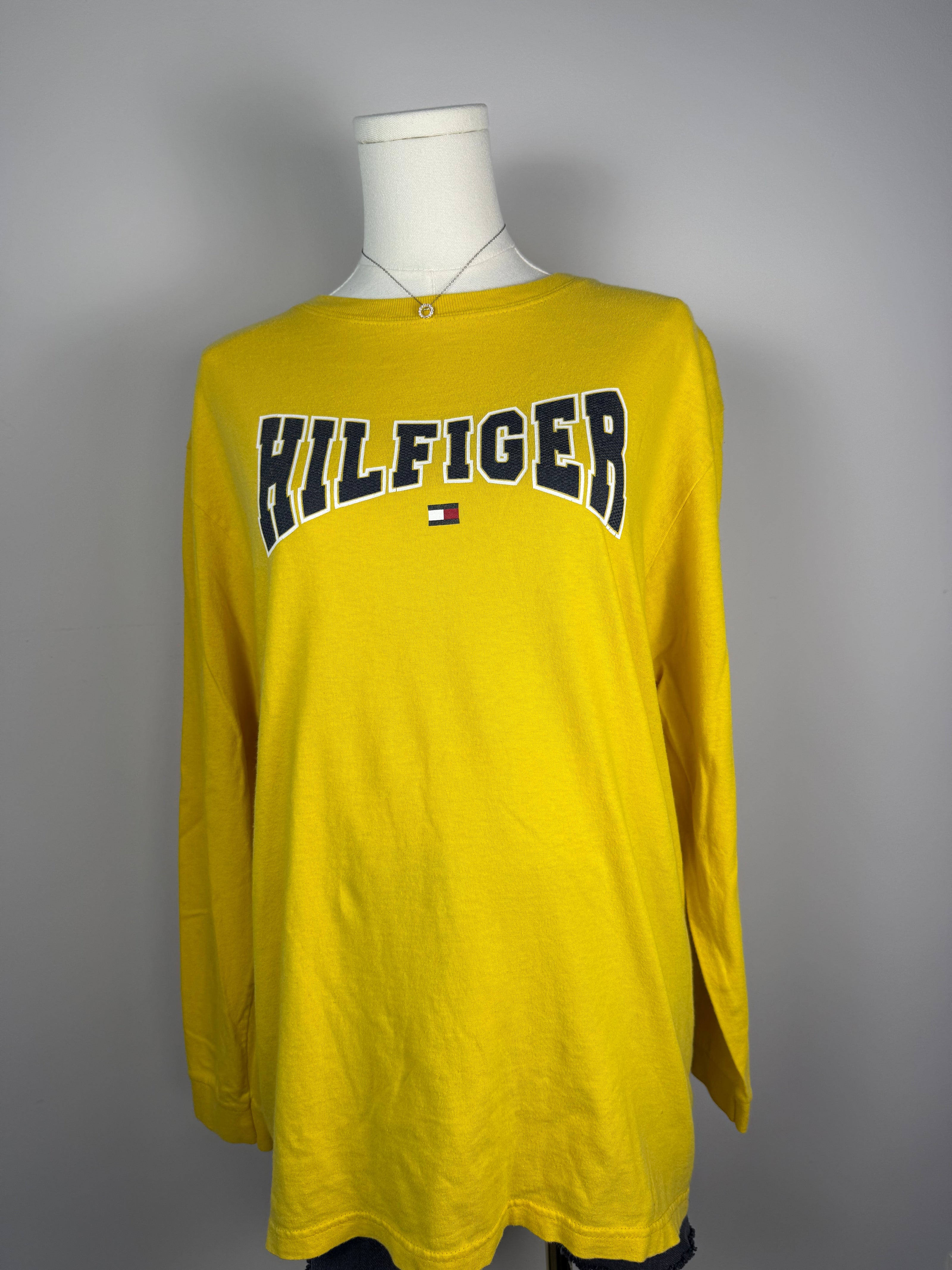 Tommy Hilfiger Arched Varsity Spell Out Long Sleeve
