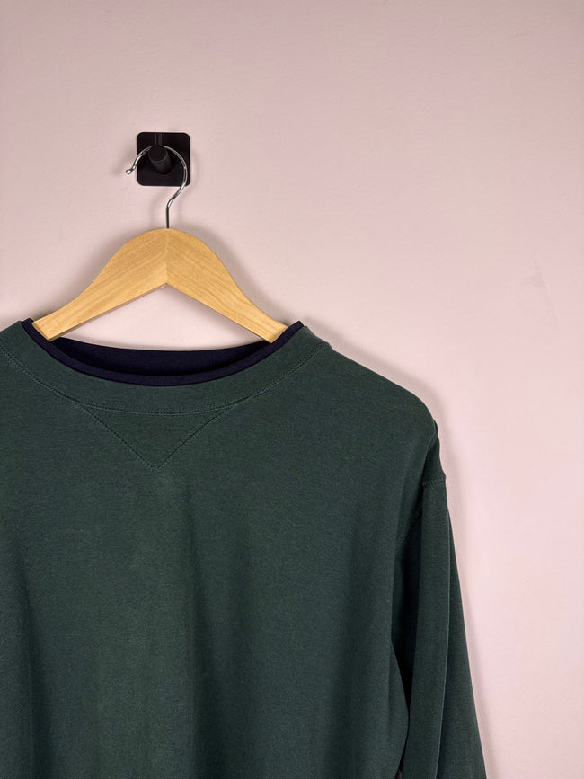 Chaus Sport Double Collar Crewneck