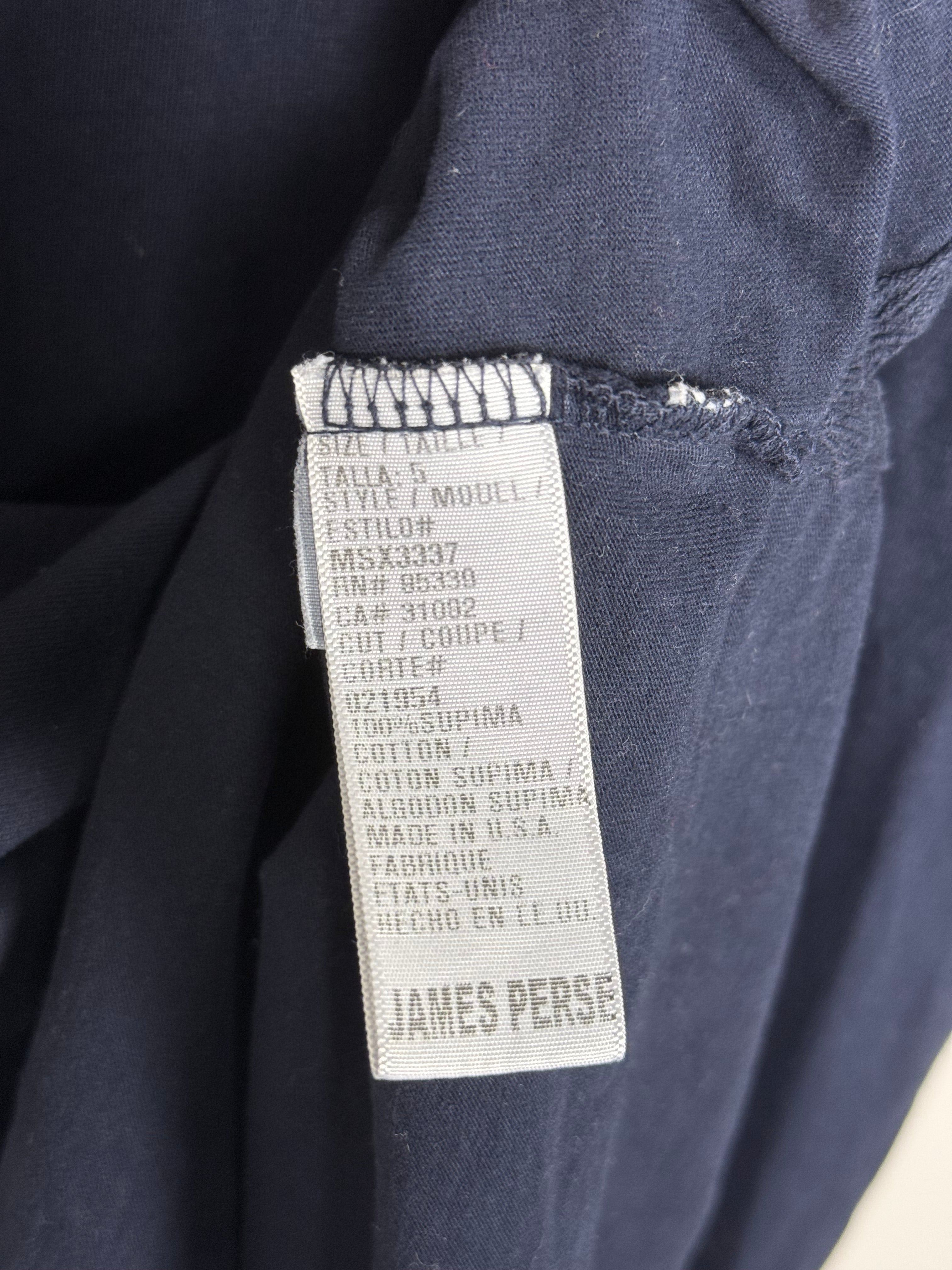 James Perse Navy Blue Polo Shirt