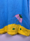Coastal Quacker Factory Beach Embroidered Sweater