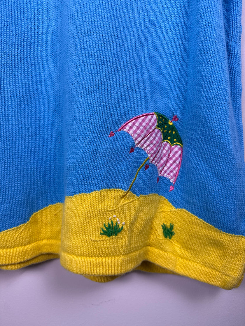 Coastal Quacker Factory Beach Embroidered Sweater