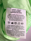 Nike Metallic Neon Green Cropped Puffer Vest