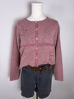 Jenny Floral Sweater Blouse Button Up