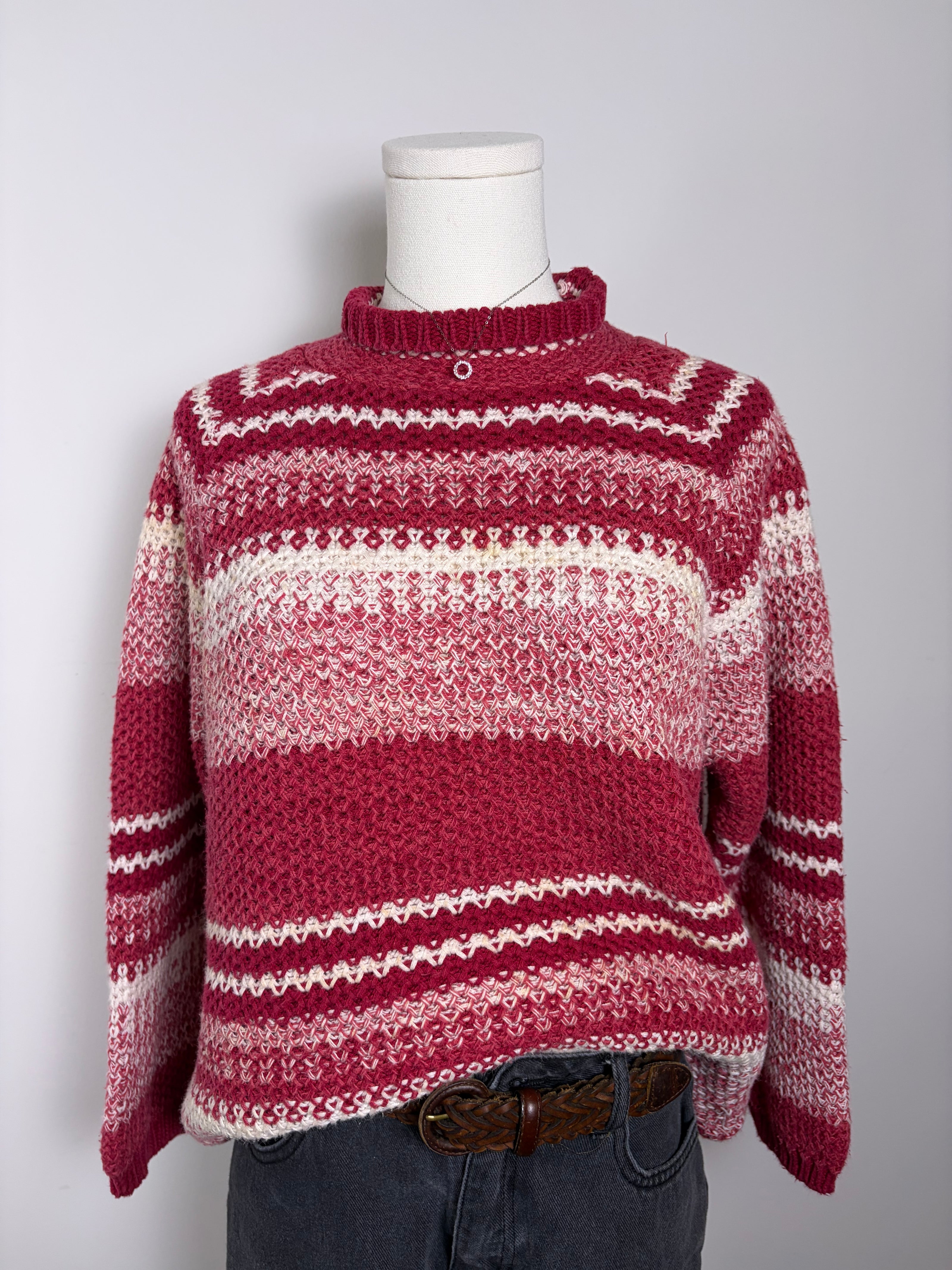 Nuggets Striped Granny Sweater
