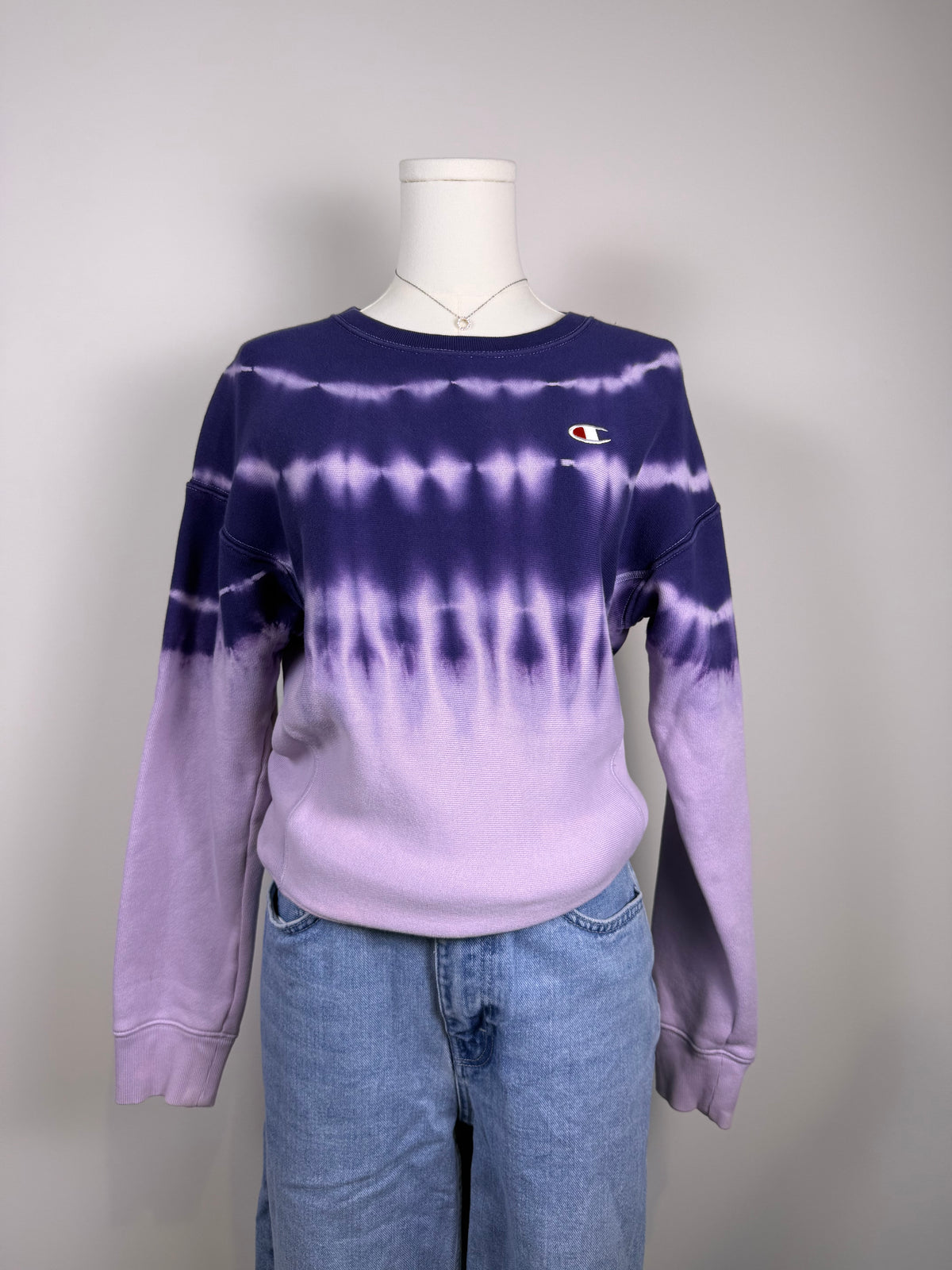 Champion Reverse Weave Dip Dye Crewneck