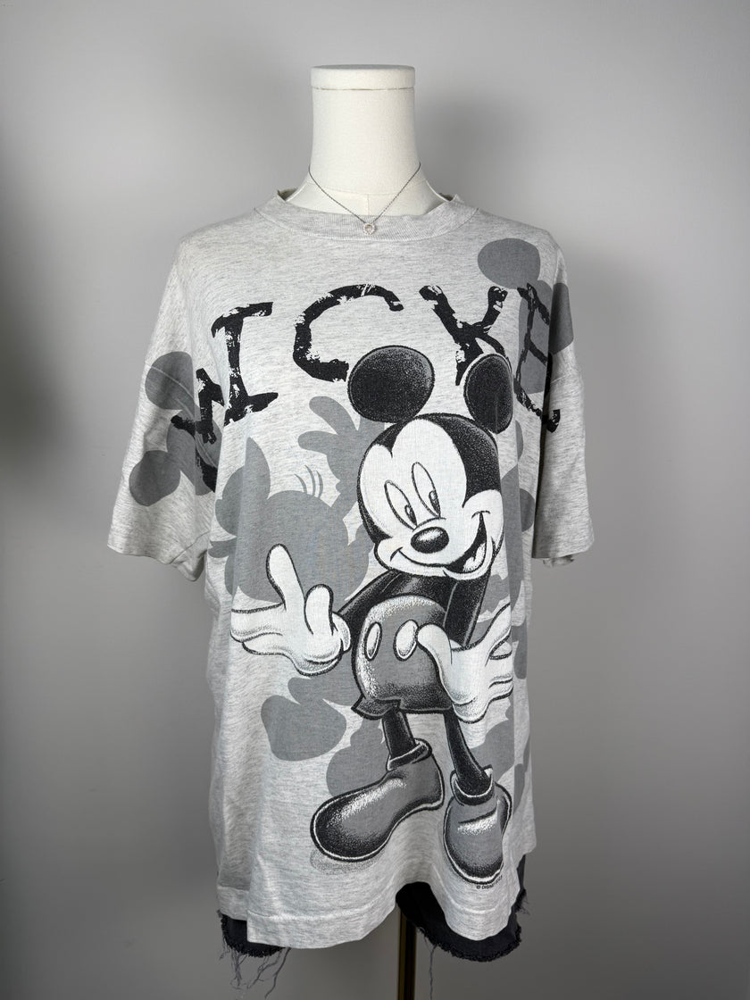 Mickey Monochrome All Over Print Tee