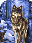 Wolf All Over Print Full Zip Fleece