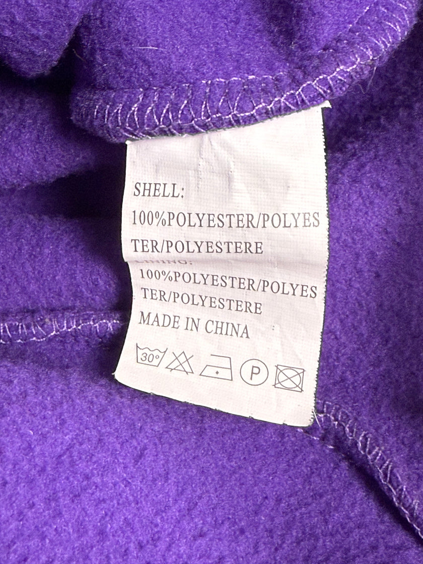 North Face Purple Full Zip Fleece