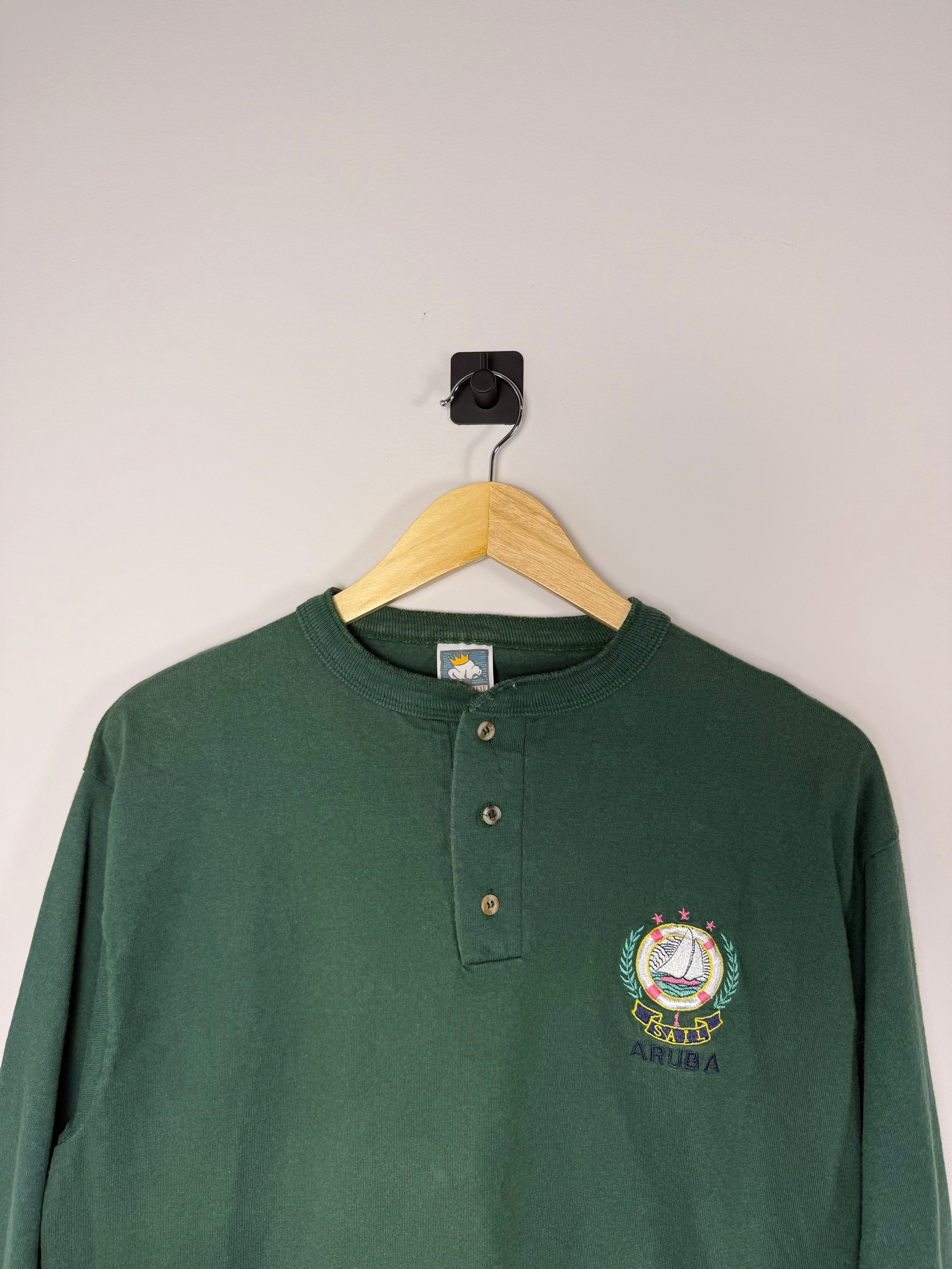 90s Aruba Sailing Henley Shirt