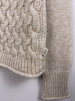 REI Beige Knit Full Zip Sweater