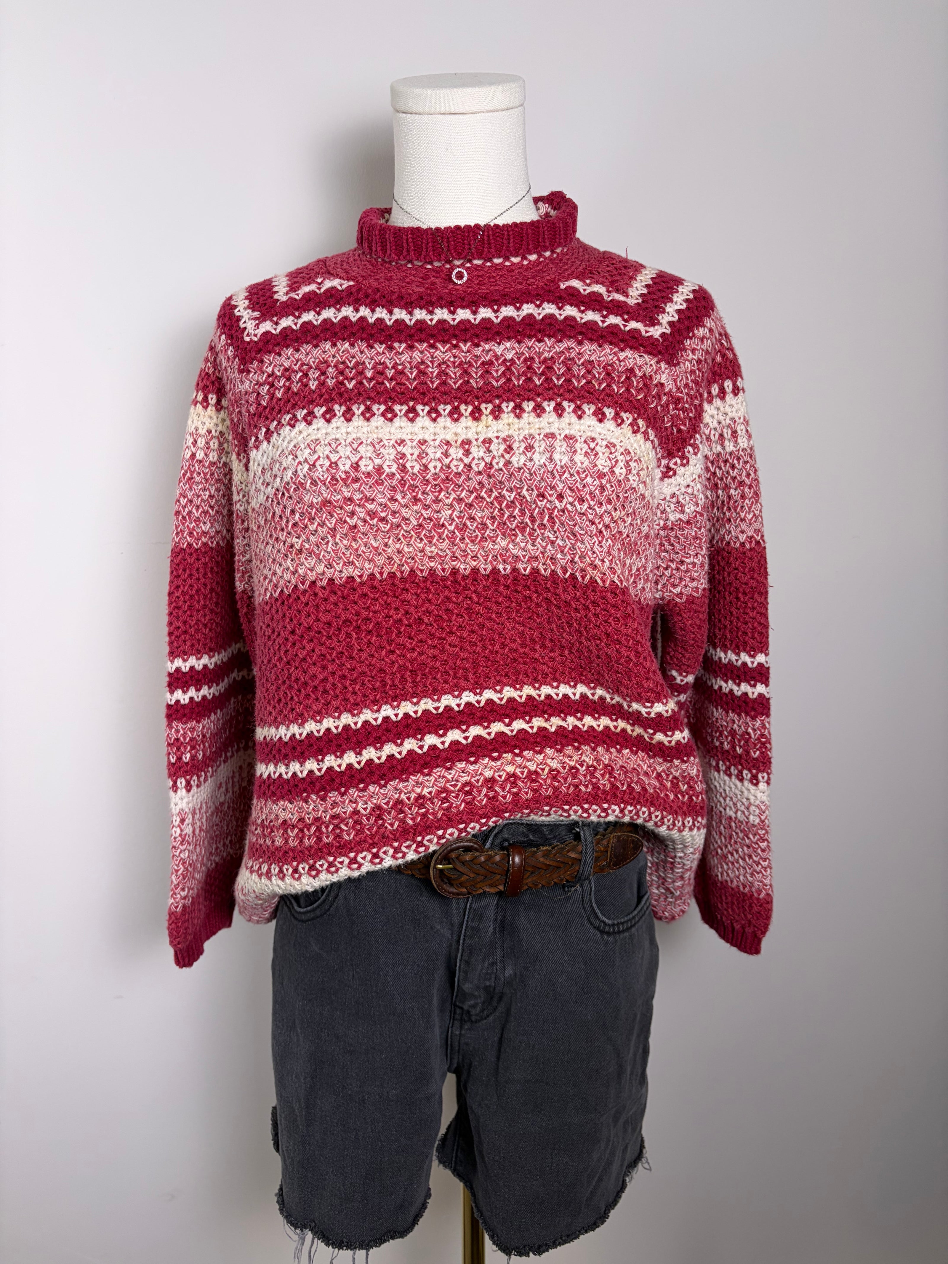 Nuggets Striped Granny Sweater