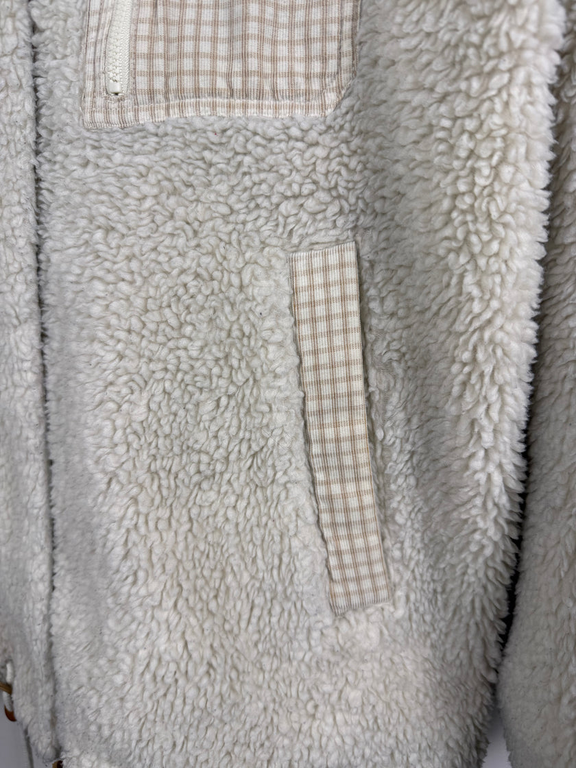 Madewell Sherpa Flannel Accent Jacket