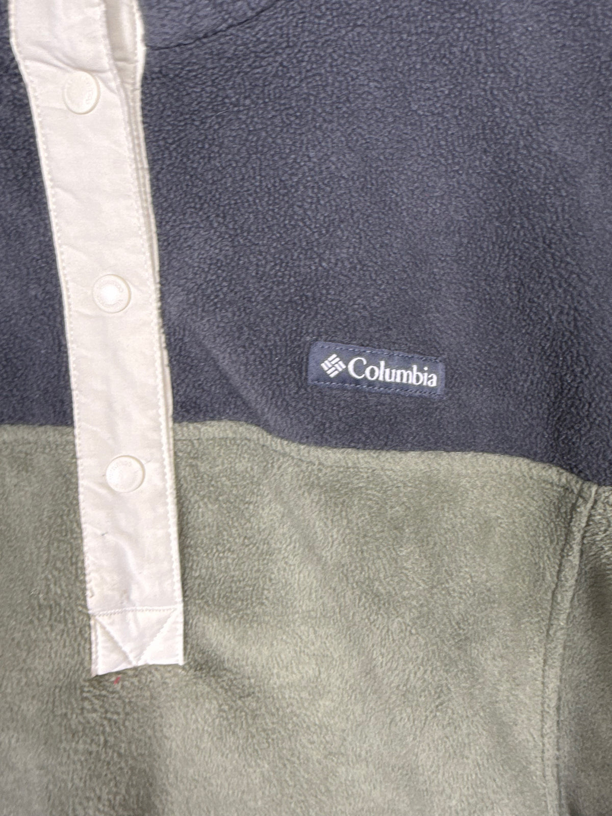 Columbia Color Block 1/4 Button Fleece