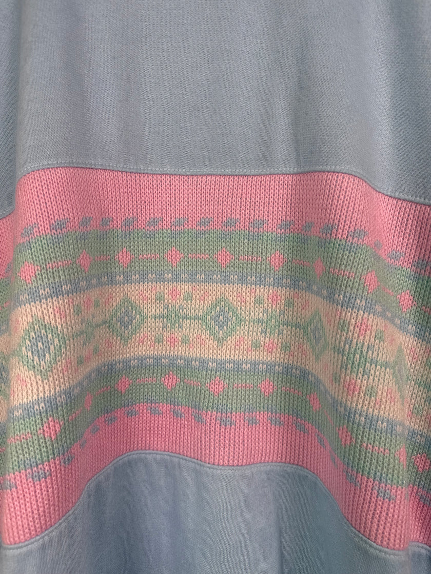 90s Pastel Cottagecore Collared Sweater