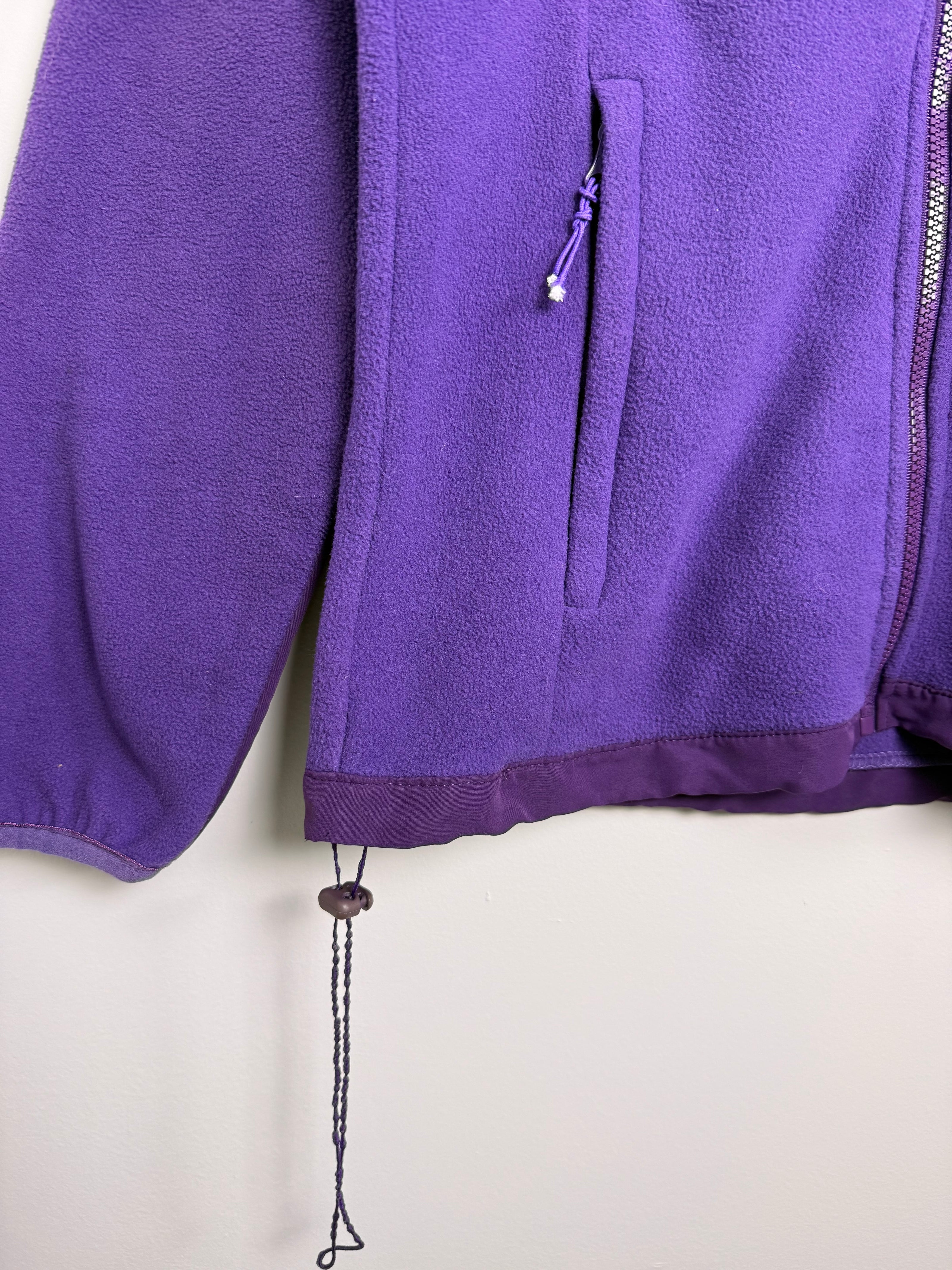 North Face Purple Full Zip Fleece