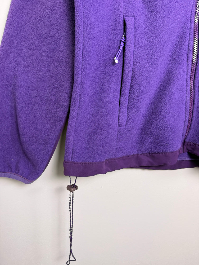 North Face Purple Full Zip Fleece