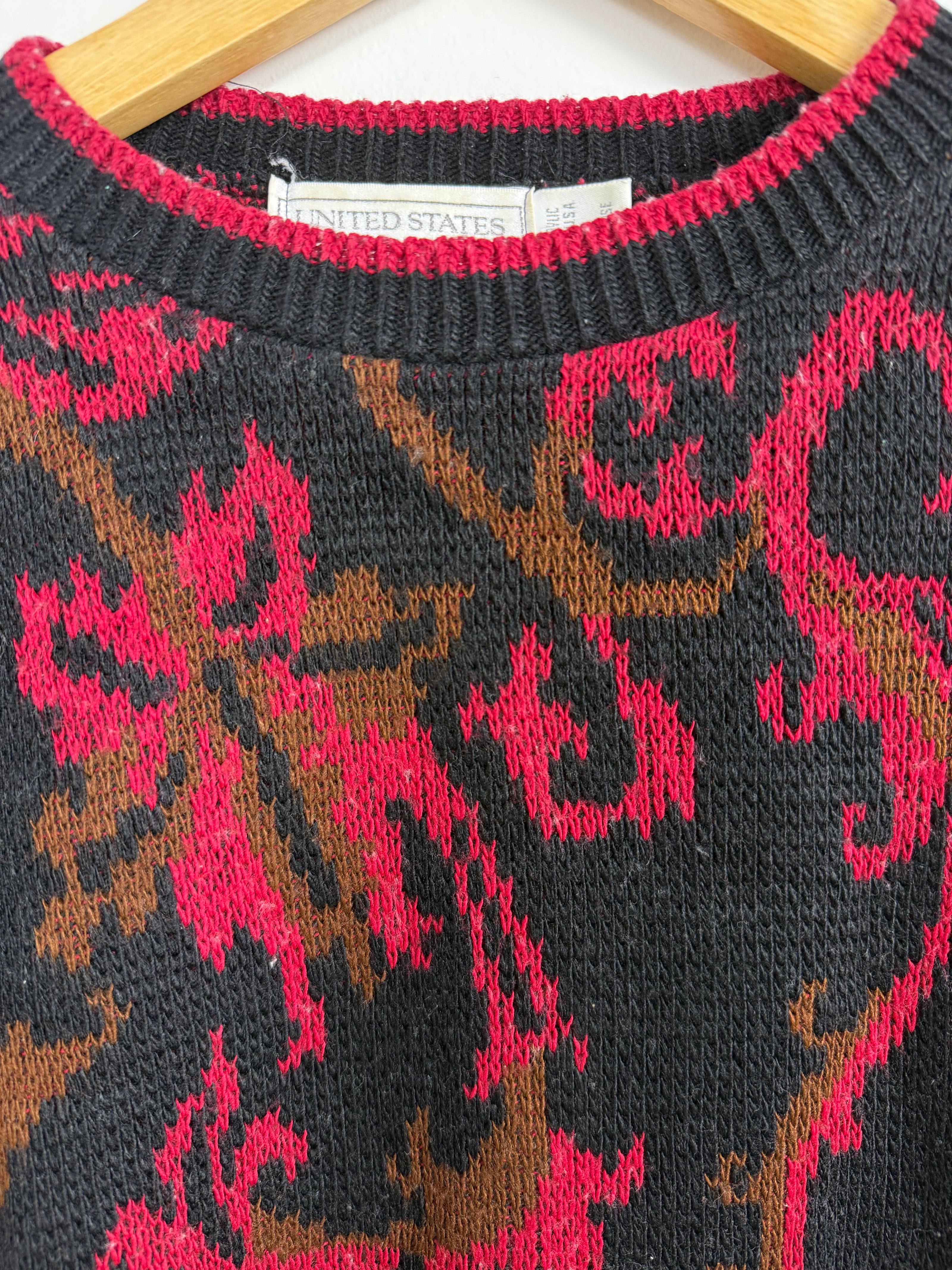 United States Sweaters Floral Granny Knit Sweater