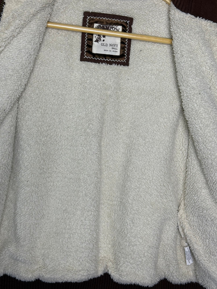 Y2K Old Navy Sherpa Lined Vest