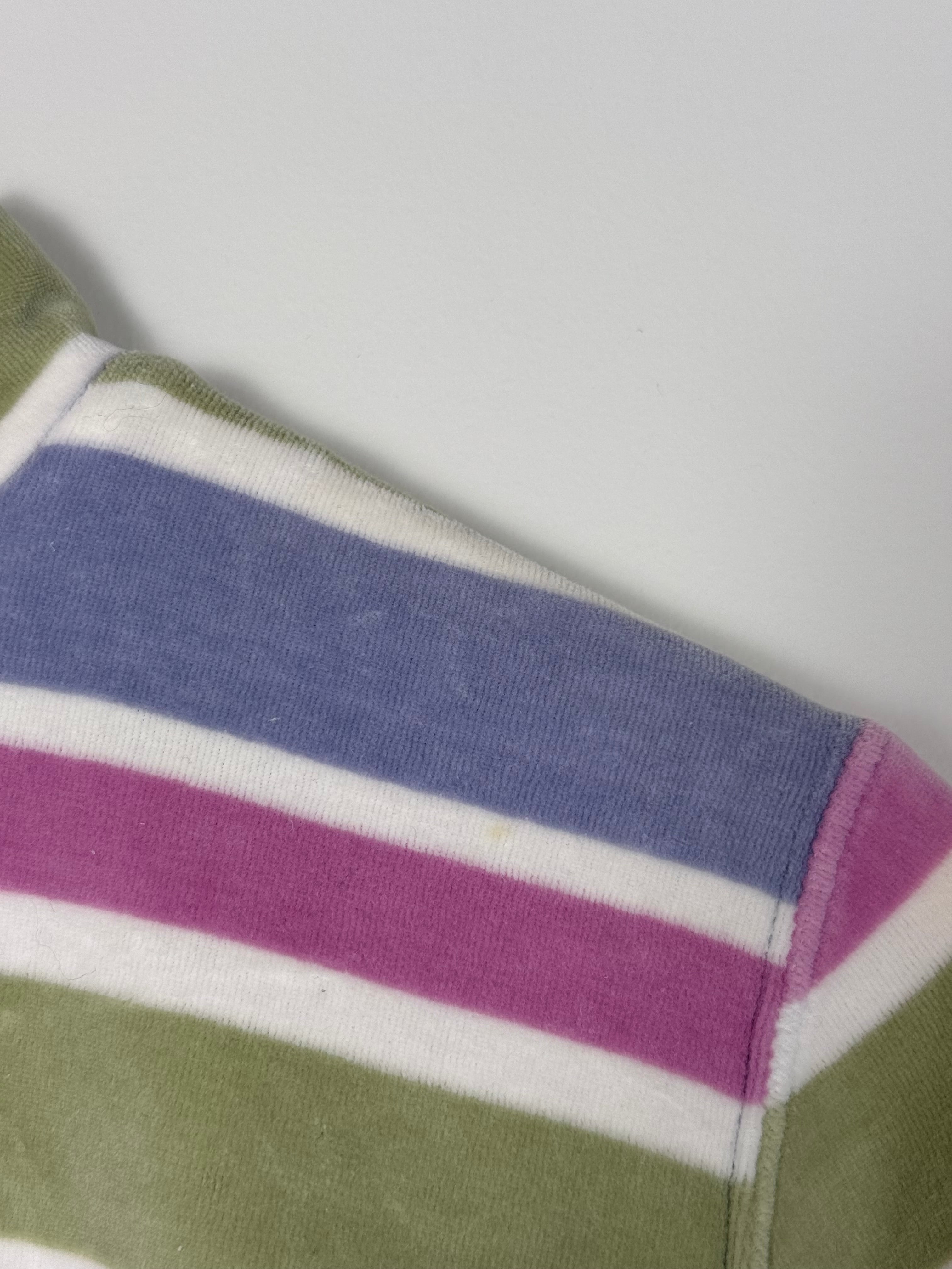 Colorful Striped Granny Full Zip Sweatshirt