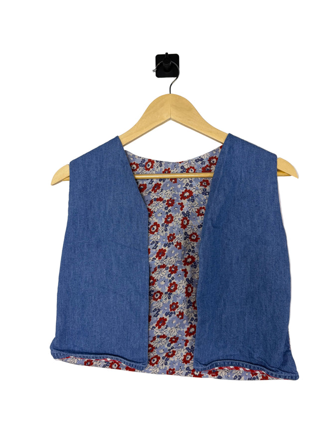 Reversible Floral Cropped 