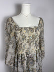 Free People Floral Sheer Blouse