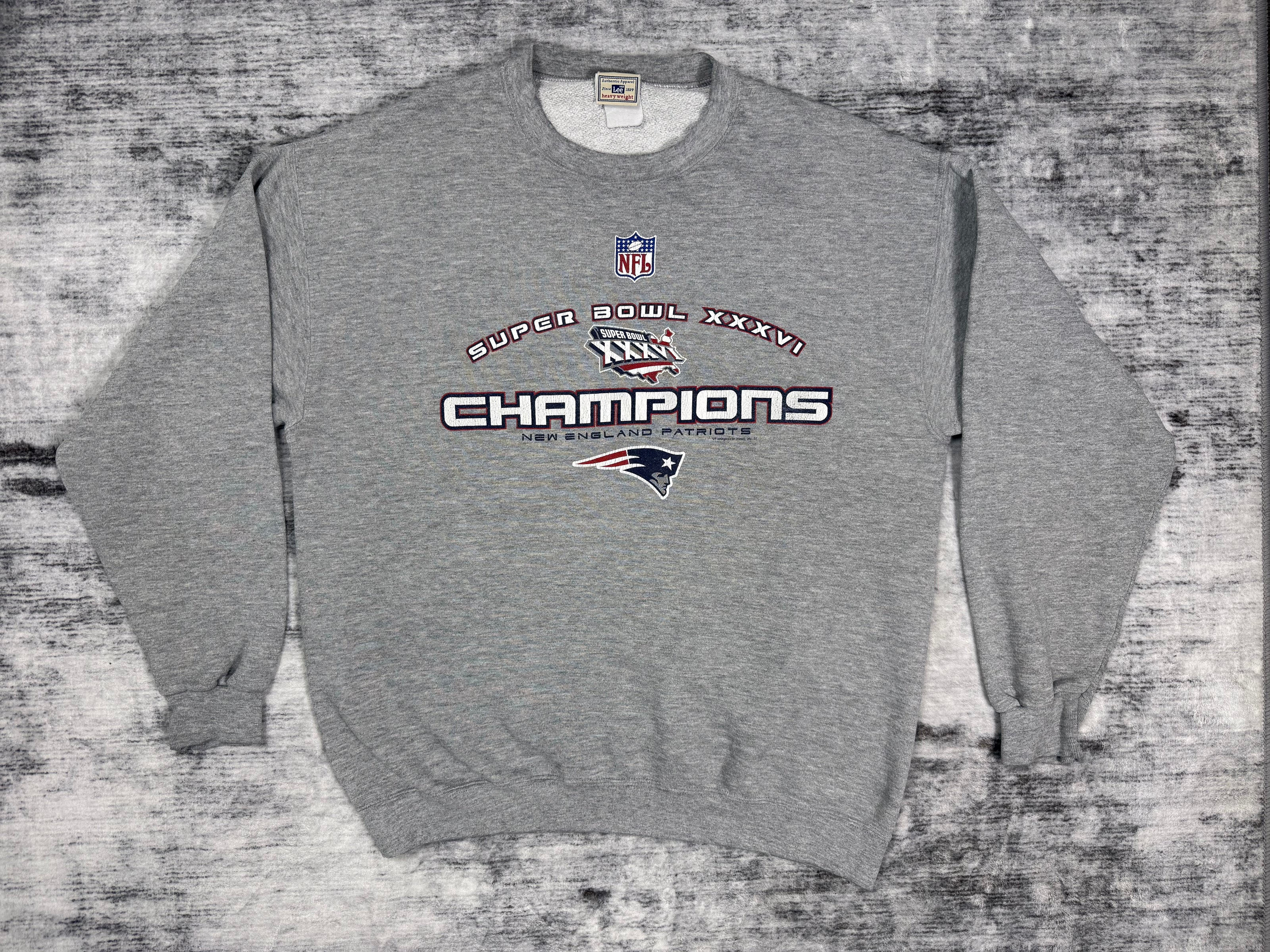 2002 Patriots Super Bowl Champion Crewneck