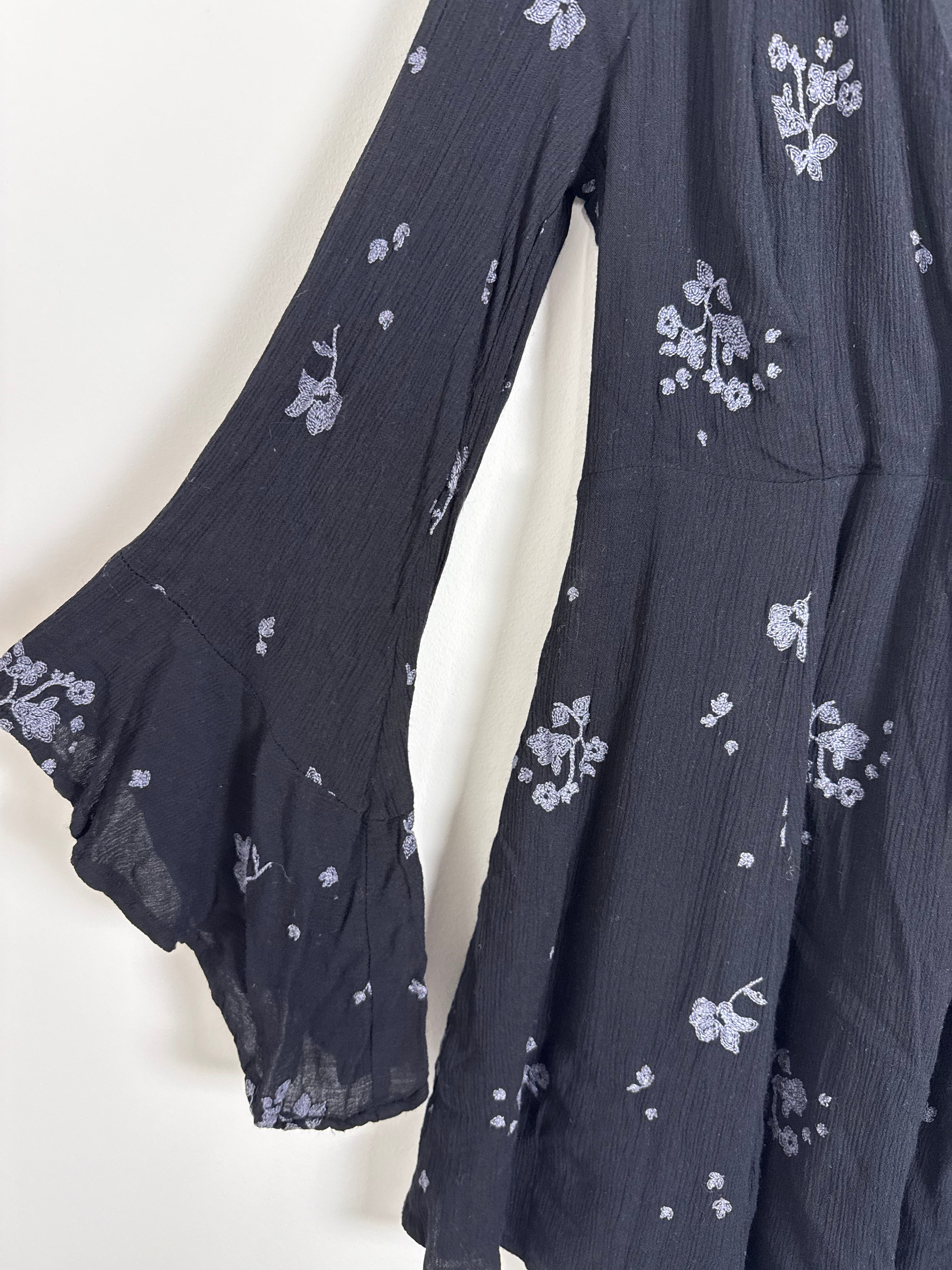 Free People Bell Sleeve Whimsigoth Dress