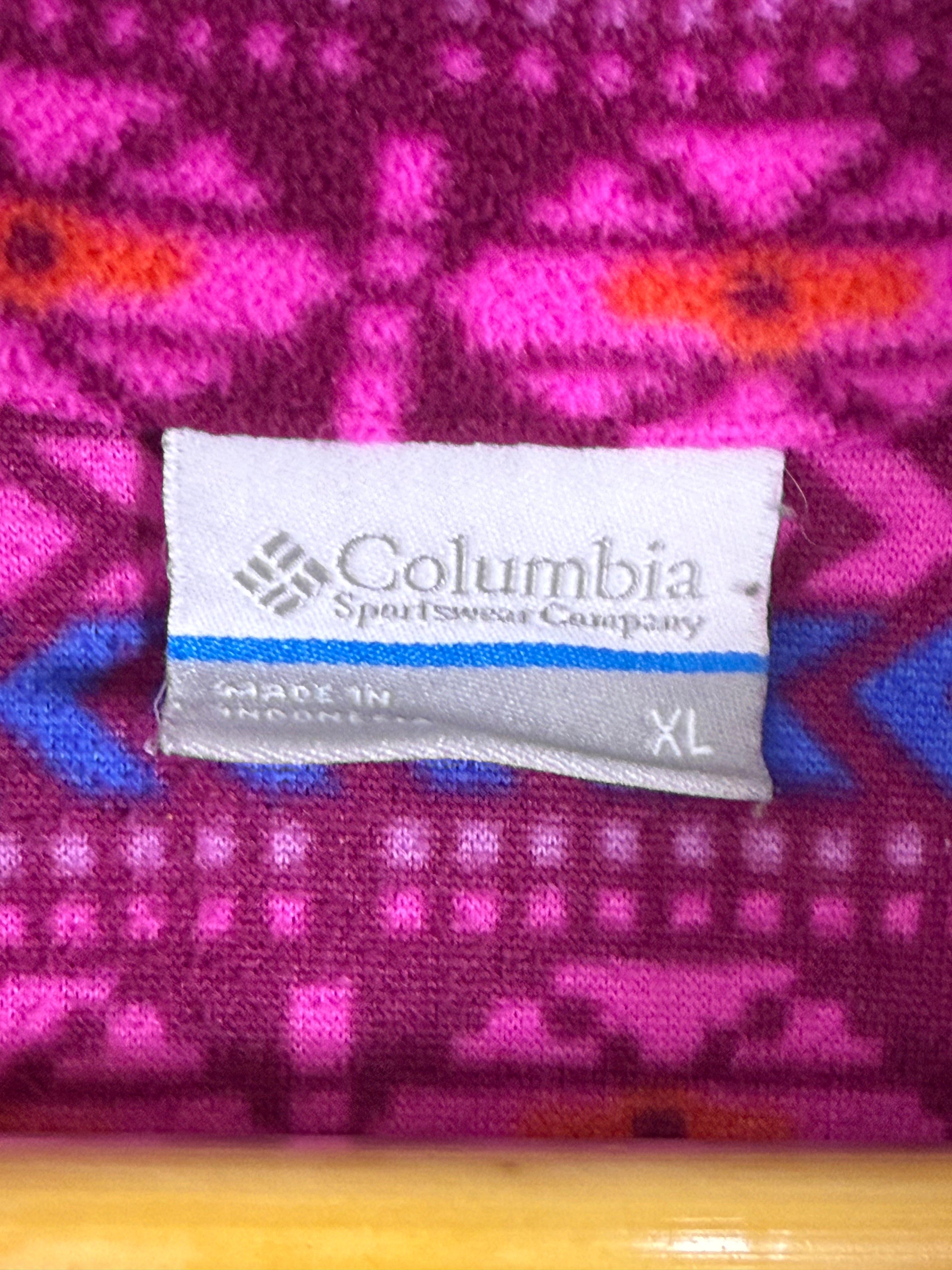 Columbia 1/4 Zip Aztec Fleece Pullover